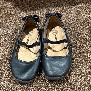 Wonder Nation Black Dress Shoes with Bow